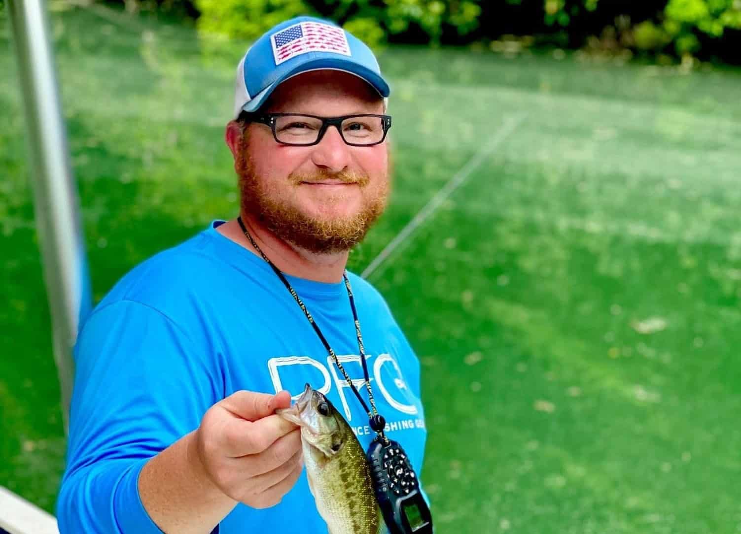 Striper Fishing NC Guide Service Aaron Kephart Mountain Lakes Guide